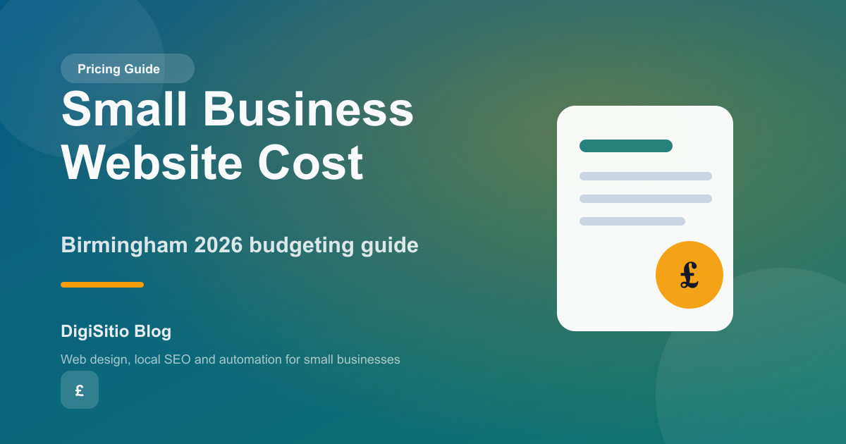 Small Business Website Cost in Birmingham 2026